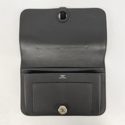 Hermes Herms Dogon Gm Long Wallet In Taurillon Clemence Leather