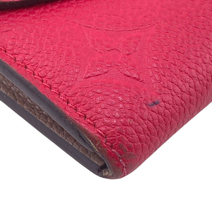 Louis Vuitton Louis Vuitton Wallet M62371 Portefeuille Emily Monogram Empreinte Long Pink