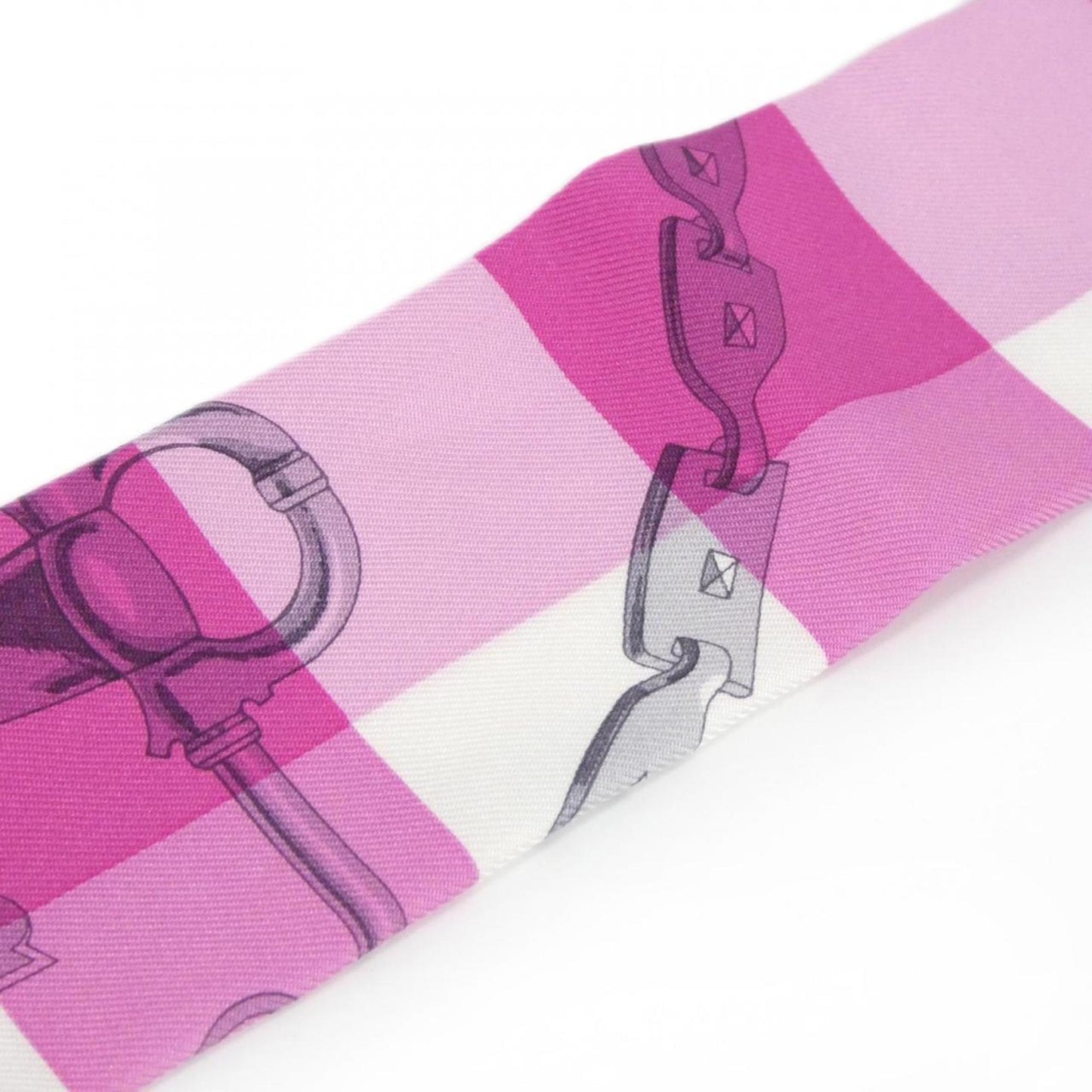 Hermes Mors Et Gourmettes Vichy Twilly Scarf 063206S