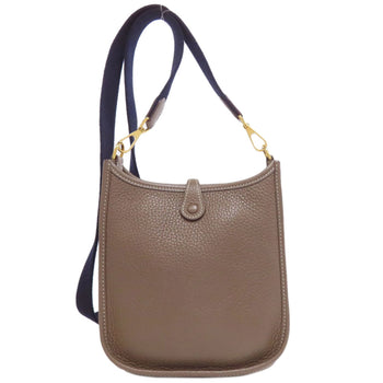 Hermes Herms Evelyn Amazon Etoupe Shoulder Bag With Gold Hardware
