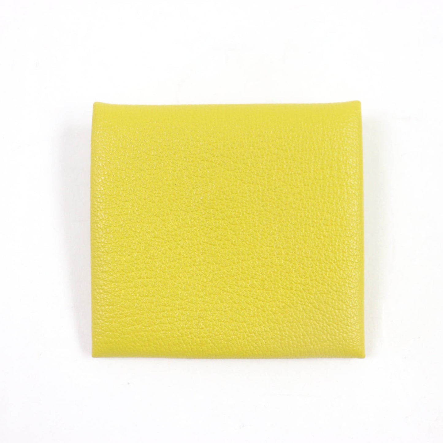 Hermes Bastia Verso Cumin Orange Minian Chevre Wallet/Coin Case