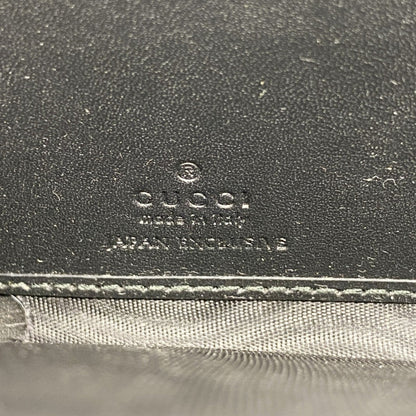 Gucci Gg Marmont Long Wallet 435819 Leather Black