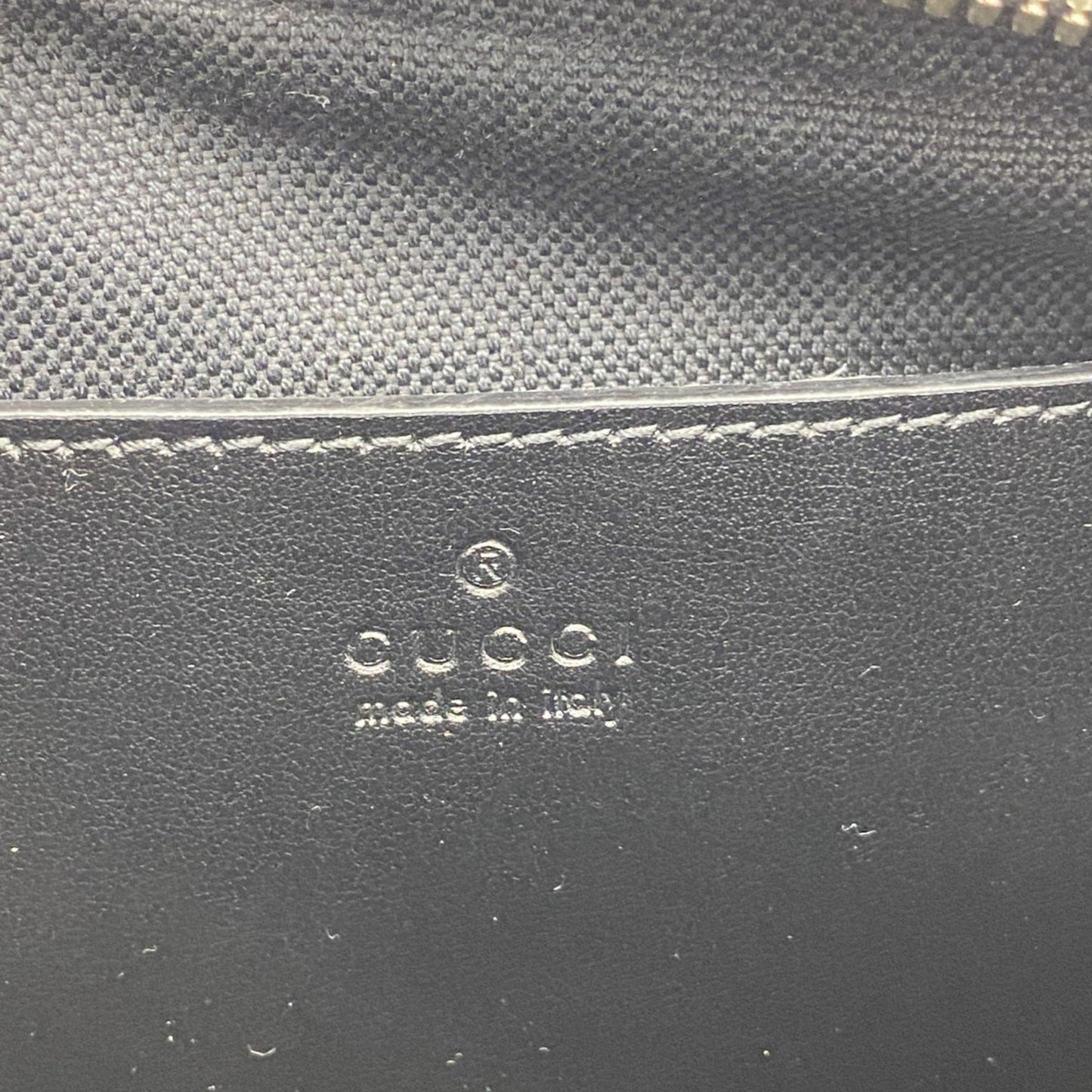 Gucci Gg Marmont Shoulder Bag 447632 Leather Black