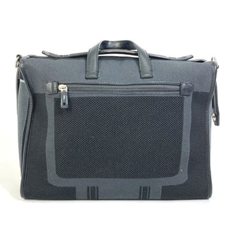 Fendi 7Va400 Logo Bag Hand Bag Business Bag Black /Gray