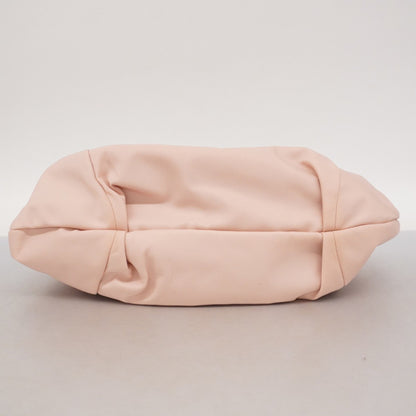 Salvatore Ferragamo Vara Nylon Enamel Handbag In Pink And Beige For Women