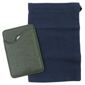 Christian Dior Dior Saddle Logo Magnet Gravity Leather Card Holder/Card Case