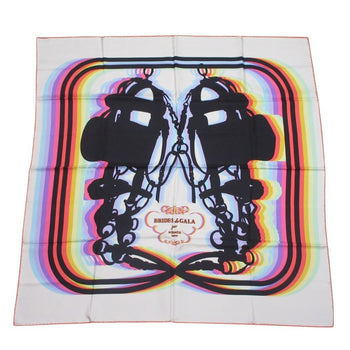 Hermes Brides De Gala Shadow Carr 90 Large Silk Scarf/Muffler
