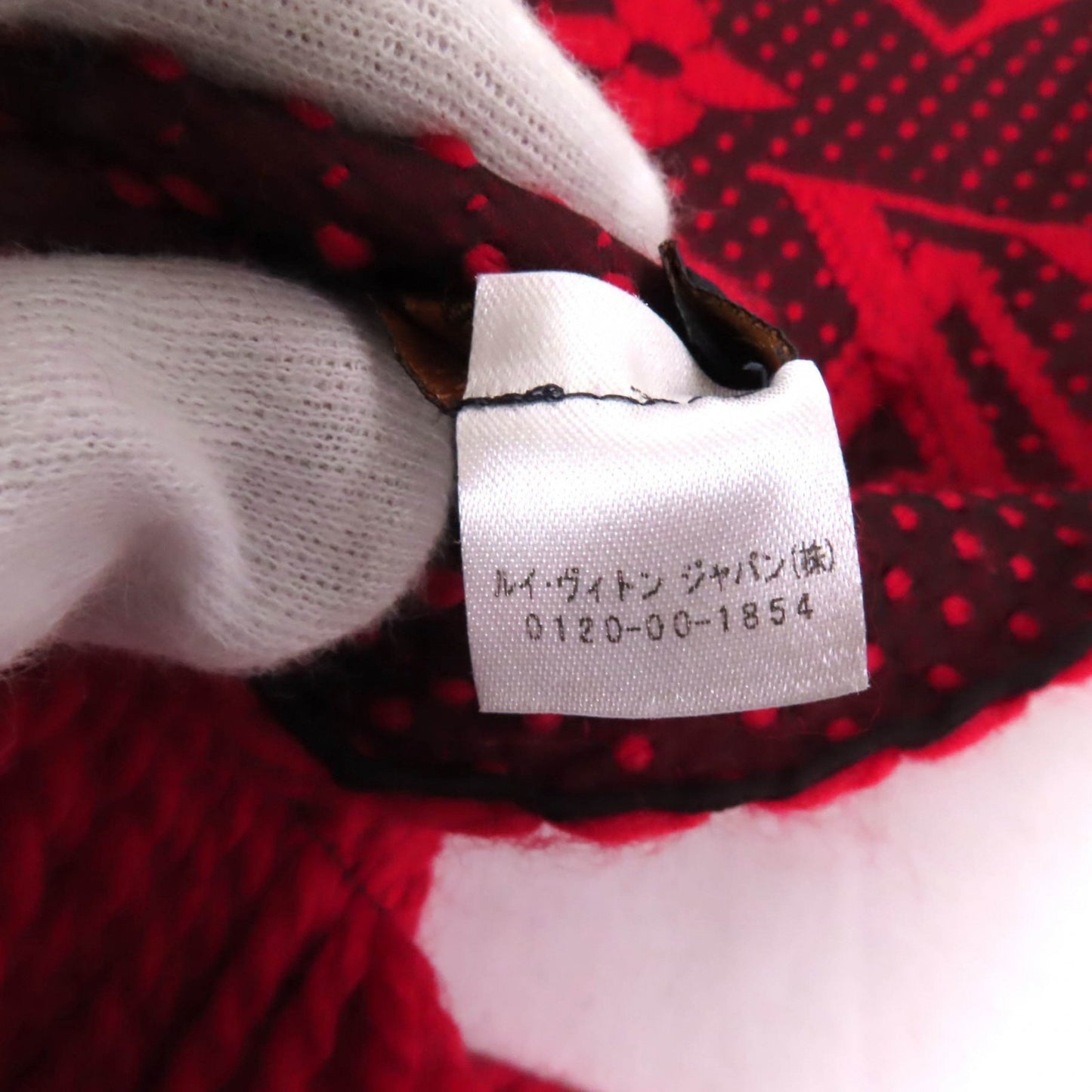 Louis Vuitton M72432 Echarpe Logomania Silk Blend Ruby Monogram Fringed Scarf