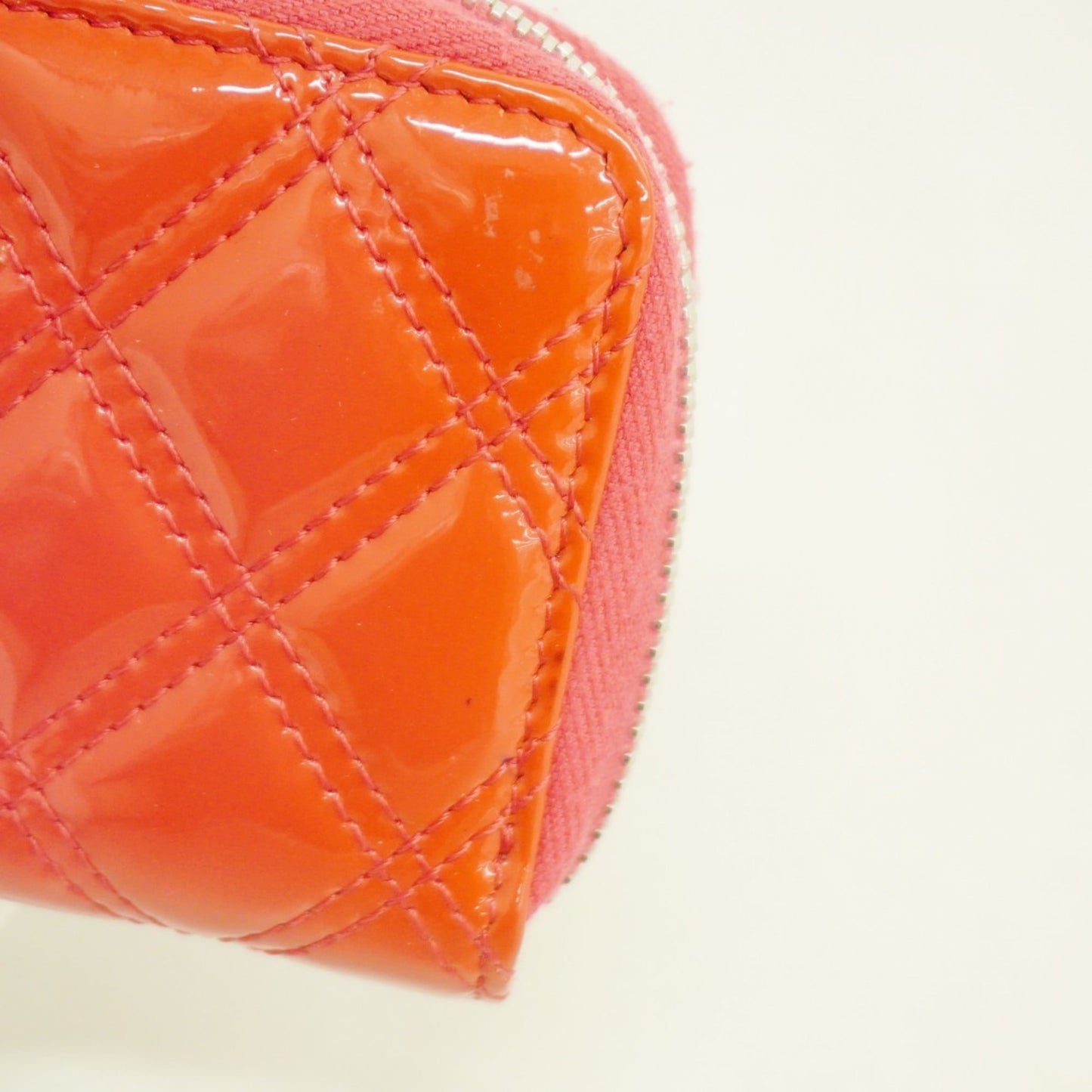 Leather Chanel Coin Purse/ Coin Case Patent