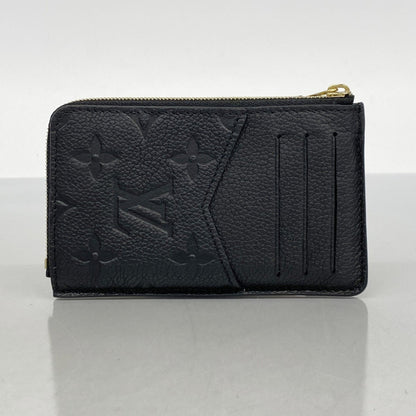 Louis Vuitton Monogram Empreinte Porte Carte Recto Verso Wallet/Coin Case M69421 Noir