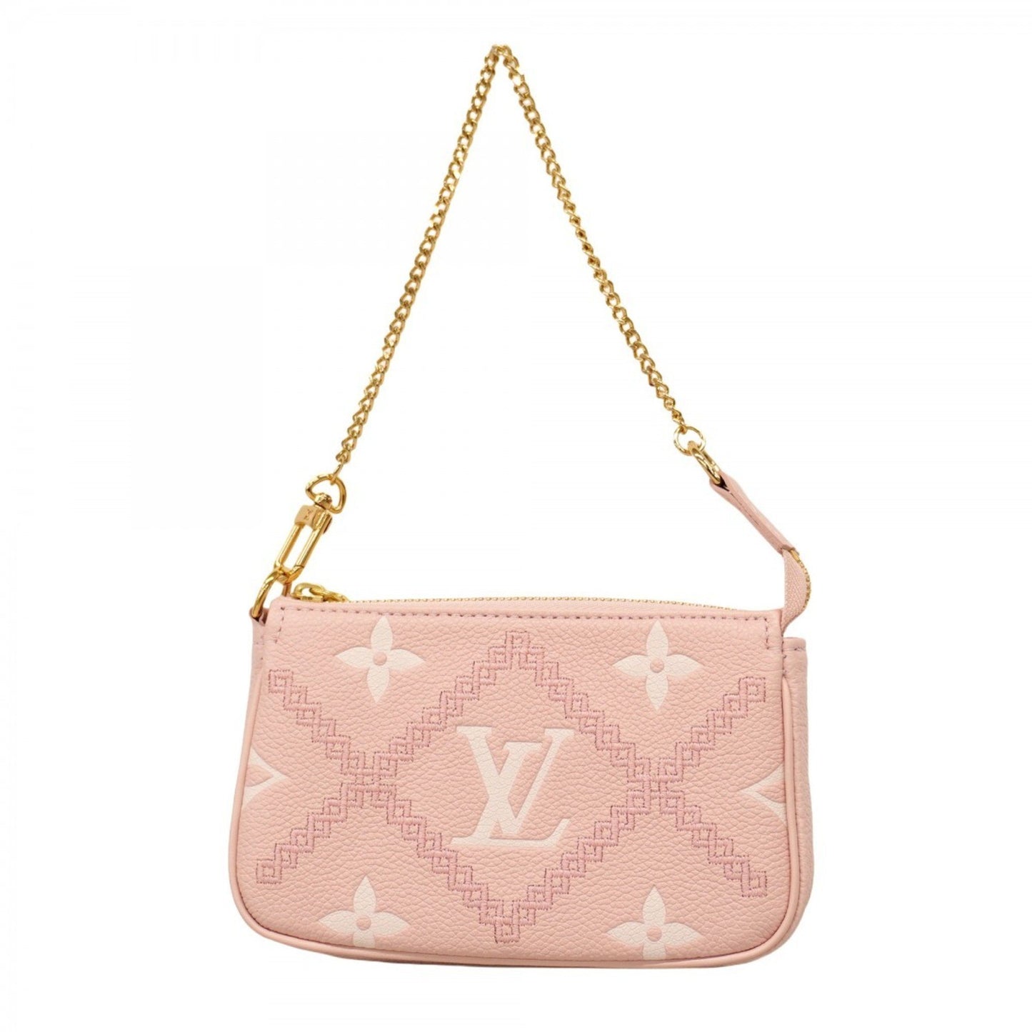 Louis Vuitton Monogram Empreinte Broderie Mini Pochette Accessoires M81140 Pink