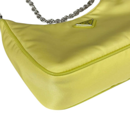 Prada Shoulder Bag Nylon 1Bh204 Yellow