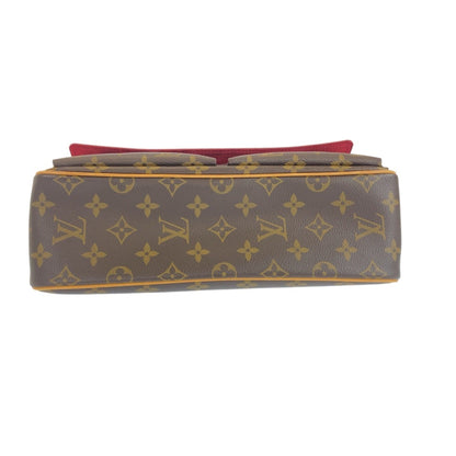 Louis Vuitton Monogram Viva Cite Mm Brown Leather Shoulder Bag With Gold Hardware