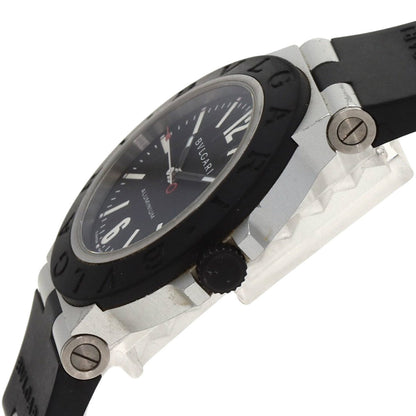 Bvlgari Bb40At Alum Date Watch Rubber