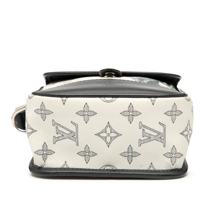 Louis Vuitton Monogram Savannah Messenger Bb Chapman Brothers Shoulder Bag M54247 White Navy Leather