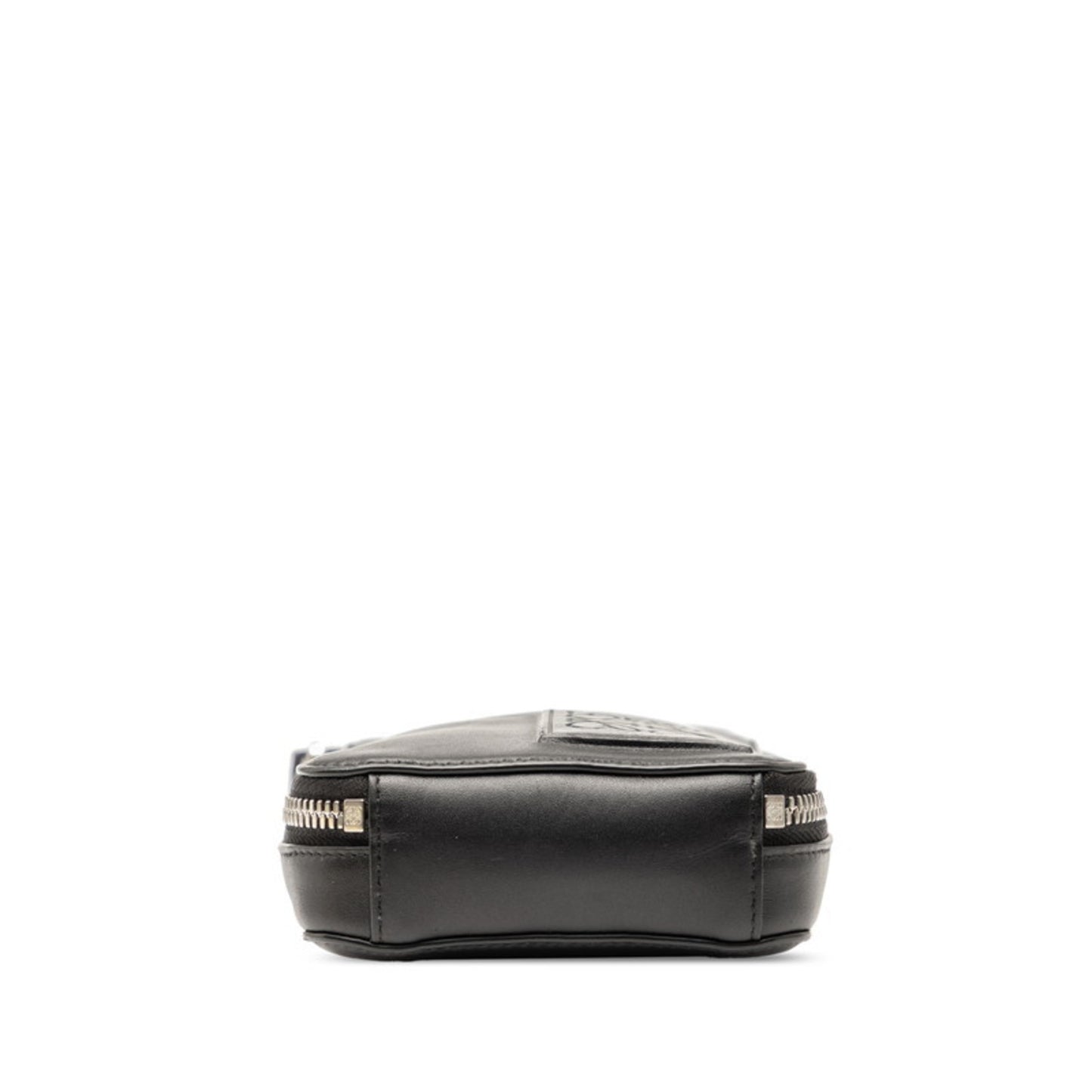 Loewe Anagram Shoulder Bag In Black Leather
