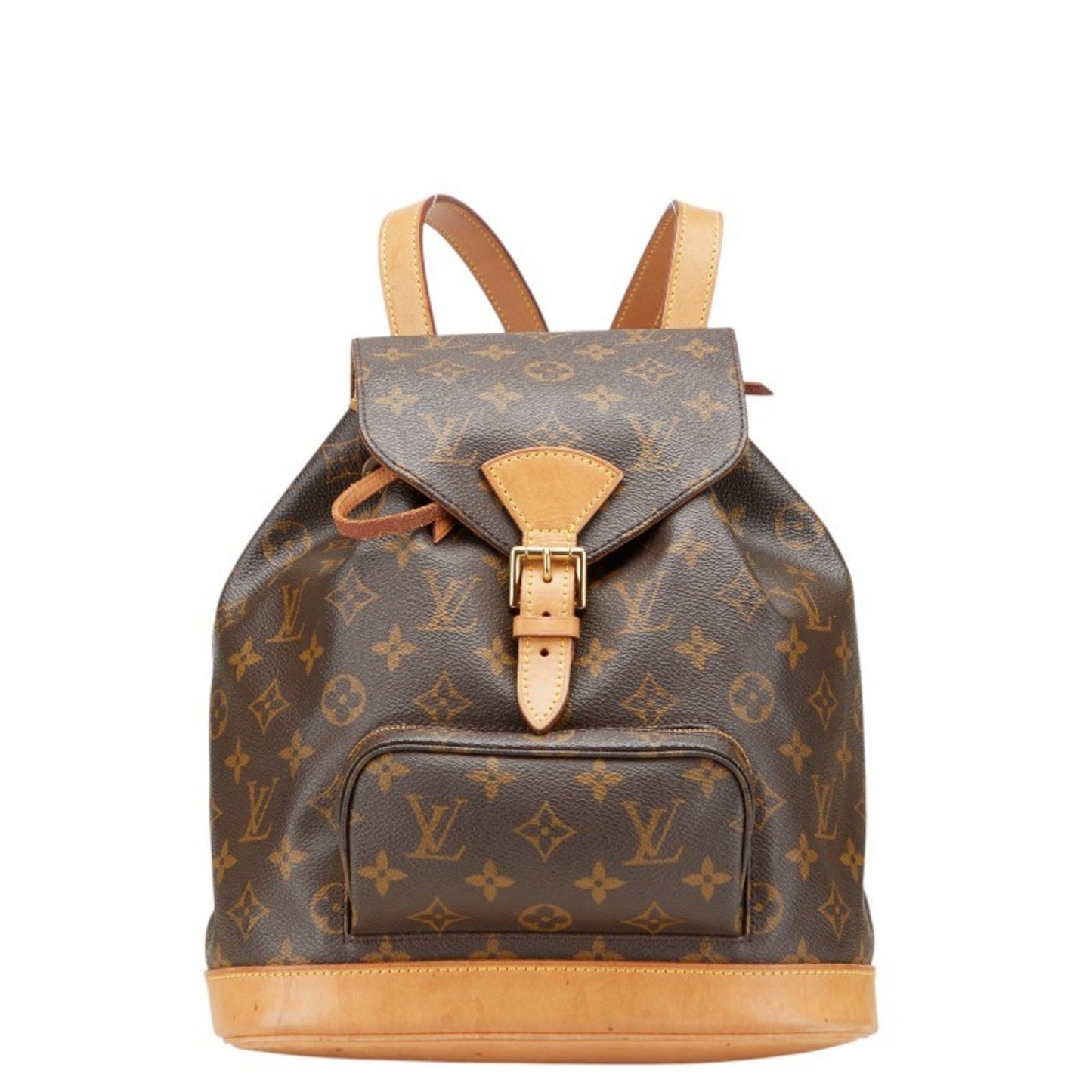 Louis Vuitton Monogram Montsouris Mm Backpack M51136 Brown Leather