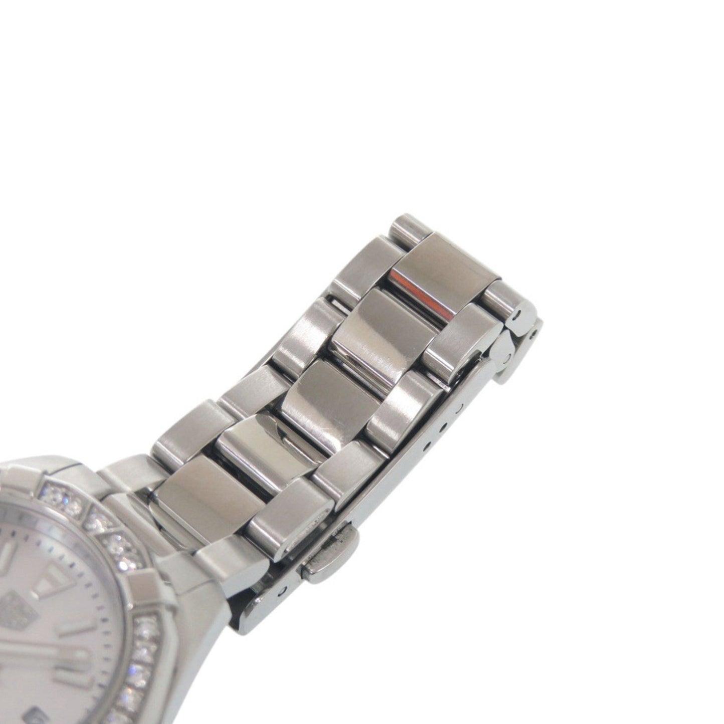 Tag Heuer Aquaracer Diamond Bezel Wbd1413.Ba0741 Stainless Steel White Shell Dial Quartz Watch 0235