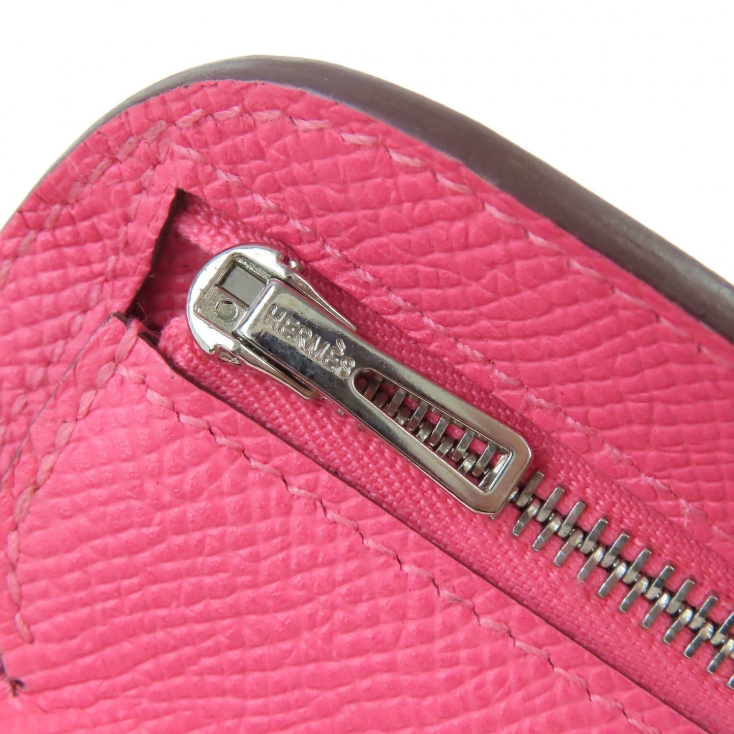 Hermes 073760Ck8W Epsom Rose Azalee Surf Motif Pencil Case