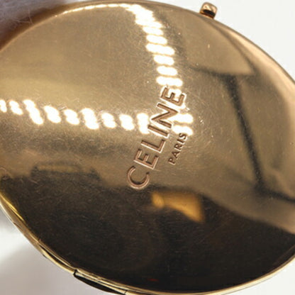 Celine Pendant Top Mirror Medallion 46S436Bsl 36Ao Gold Metal Head Necklace