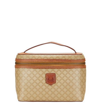 Celine Macadam Vanity Bag In Beige