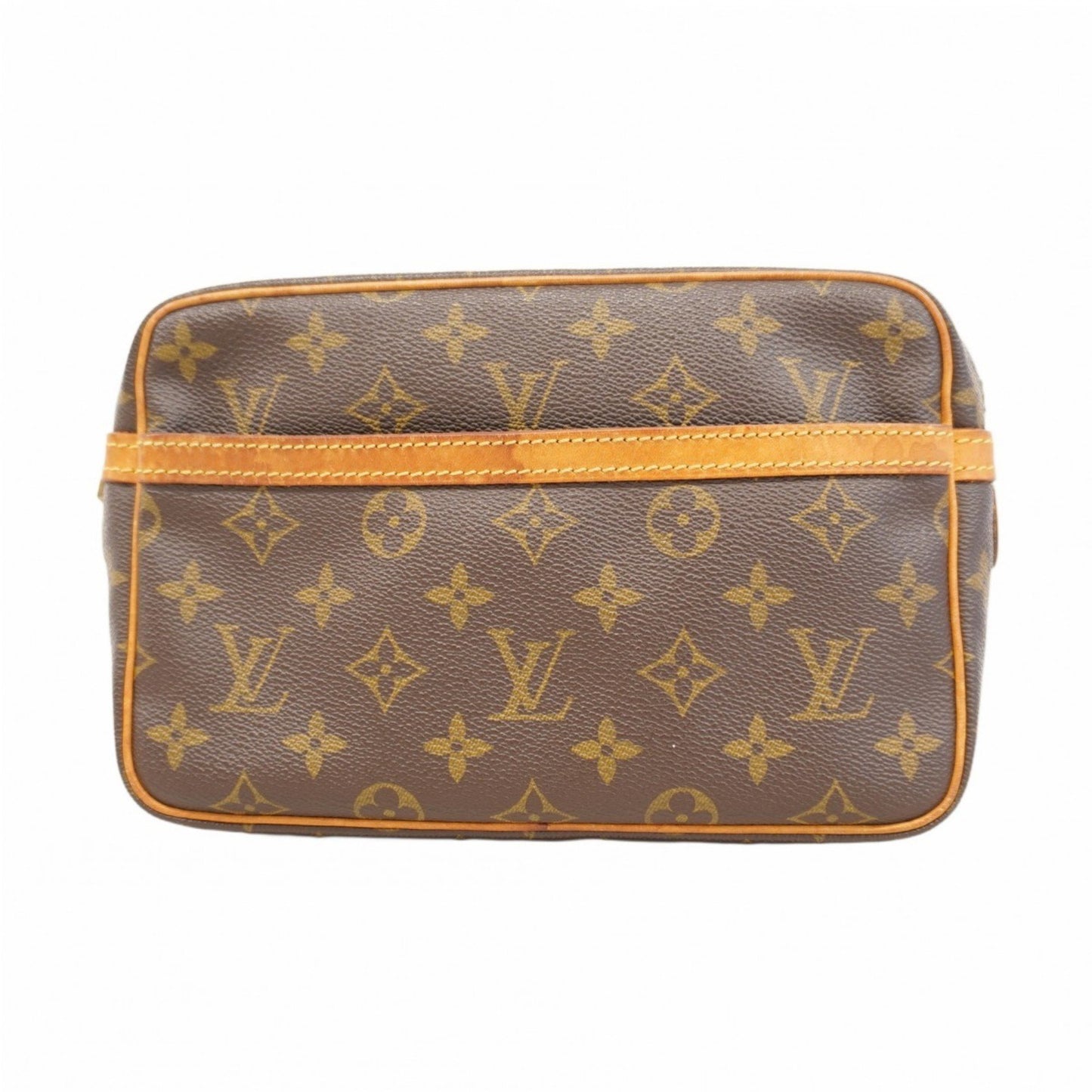 Louis Vuitton Monogram Compigne 23 Clutch Bag M51847 Brown