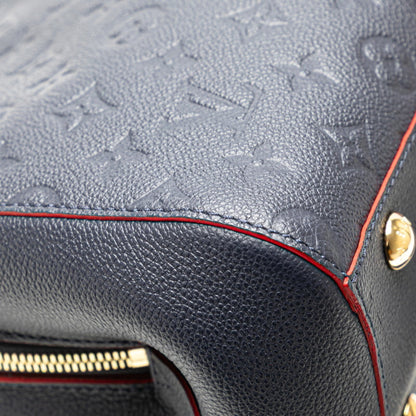 Louis Vuitton Monogram Empreinte Montaigne Bb Shoulder Bag/Handbag 2-Way M42747 Marine Rouge Navy