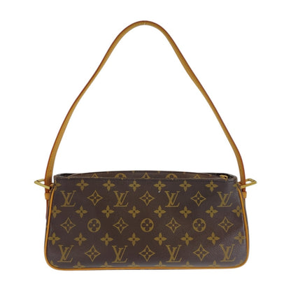Louis Vuitton Monogram Viva Cite Mm Brown Leather Shoulder Bag With Gold Hardware