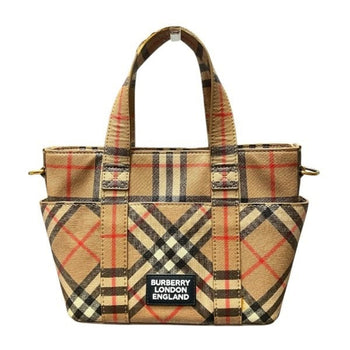 Burberry London Appliqu Check 2-Way Bag