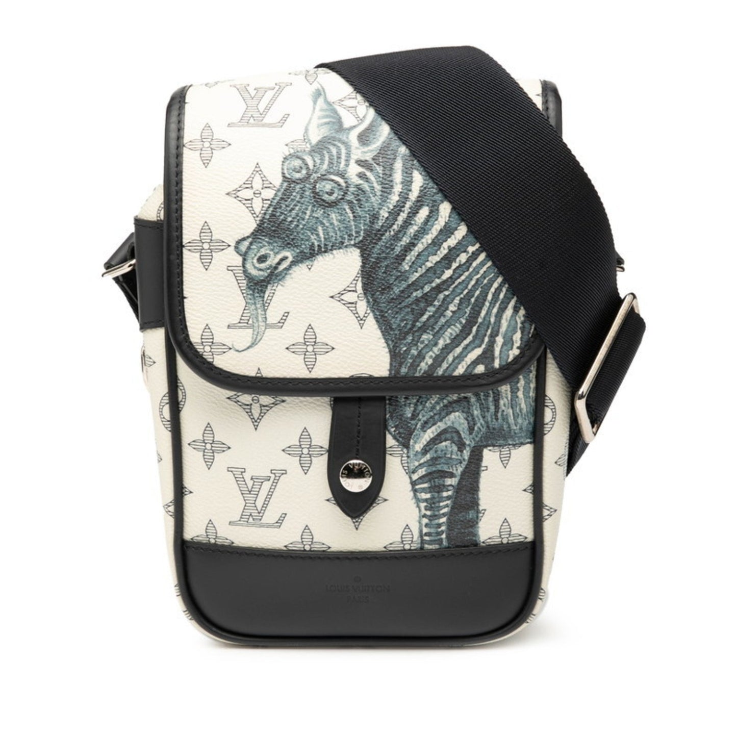 Louis Vuitton Monogram Savannah Messenger Bb Chapman Brothers Shoulder Bag M54247 White Navy Leather