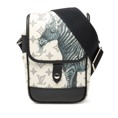 Louis Vuitton Monogram Savannah Messenger Bb Chapman Brothers Shoulder Bag M54247 White Navy Leather