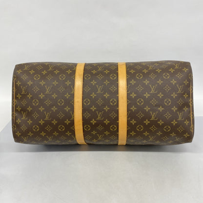 Louis Vuitton Monogram Keepall 55 Boston Bag M41424 Brown
