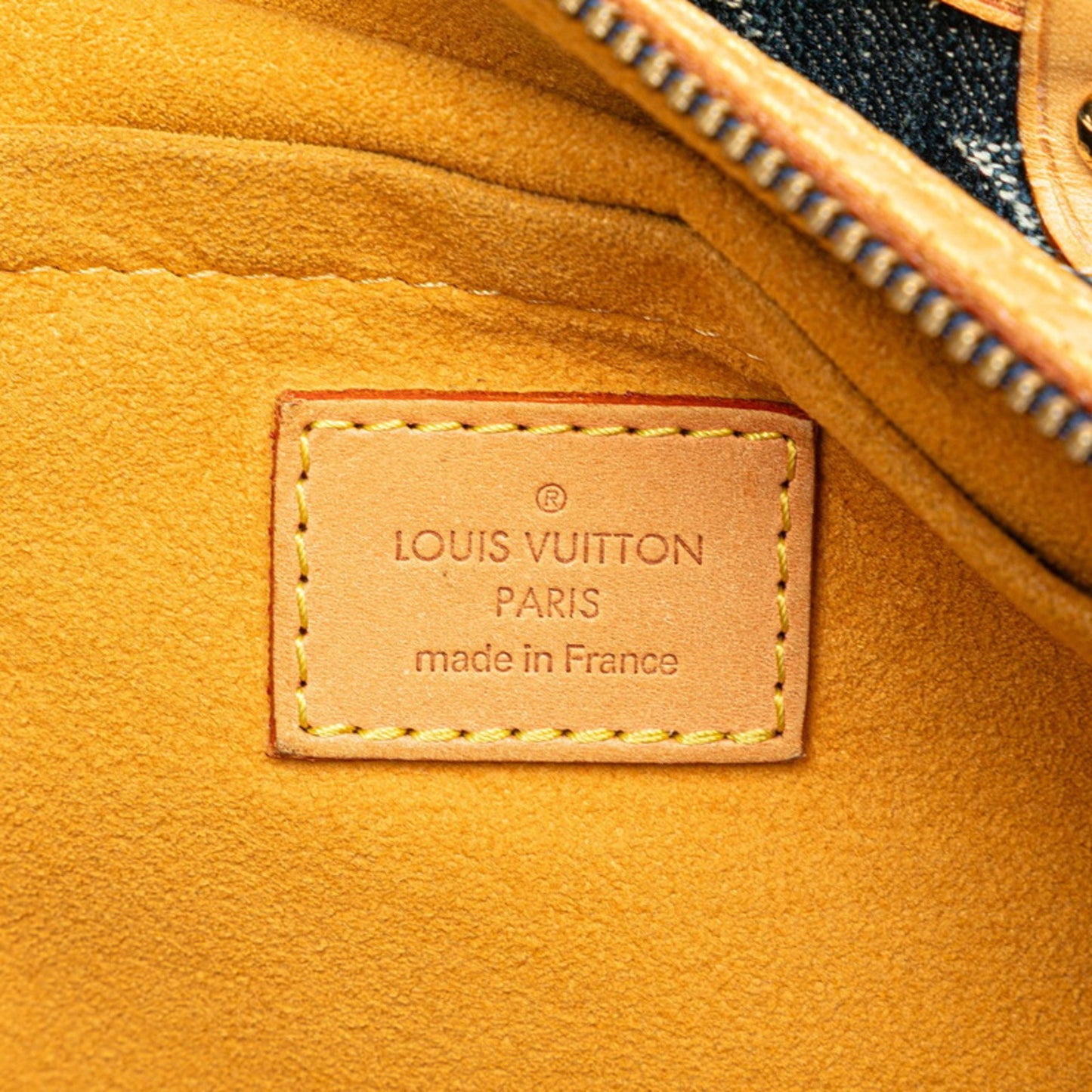 Louis Vuitton Monogram Denim Porte Epol Raye Mm Shoulder Bag M95334 Indigo Blue Canvas