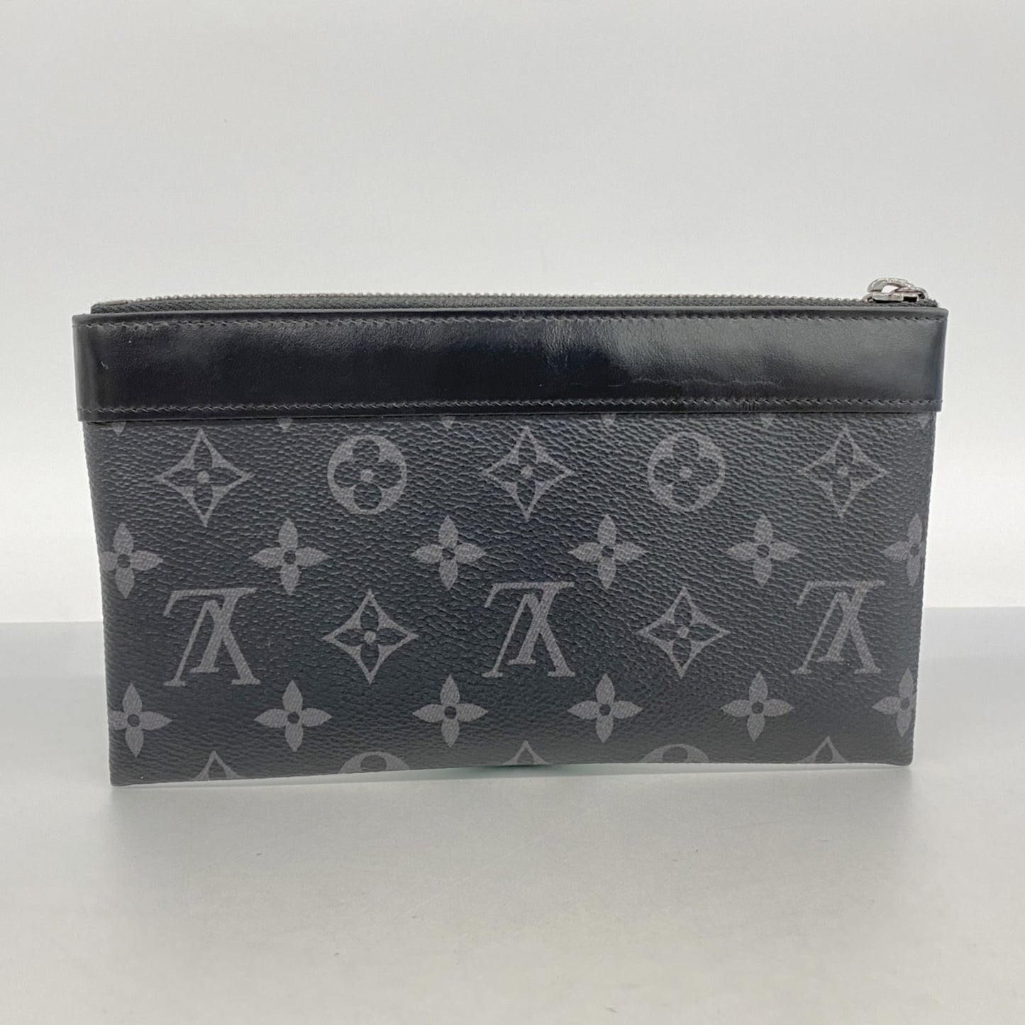 Louis Vuitton Monogram Eclipse Discovery Pm Pouch M44323 Black