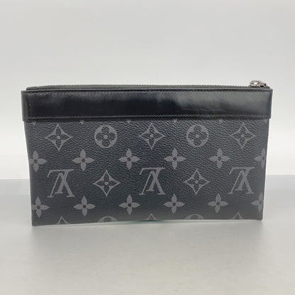 Louis Vuitton Monogram Eclipse Discovery Pm Pouch M44323 Black