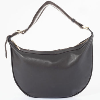 Gucci Leather Round Shoulder Bag 00141810 Dark Brown