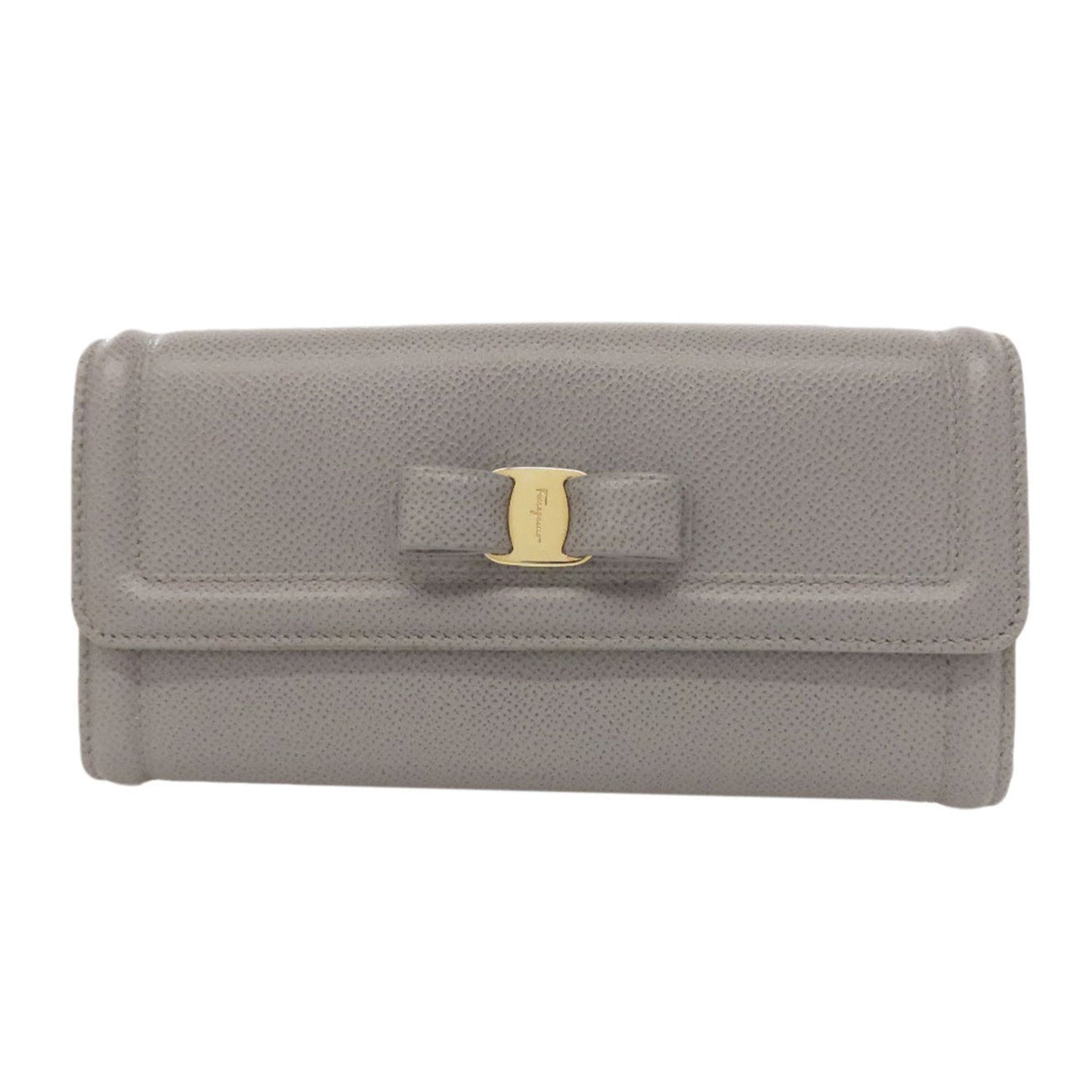 Salvatore Ferragamo Vara Ribbon Long Wallet Leather