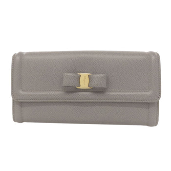 Salvatore Ferragamo Vara Ribbon Long Wallet Leather