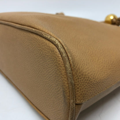 Chanel Coco Ball Bag Shawl Tote Bag Beige Goldhardware