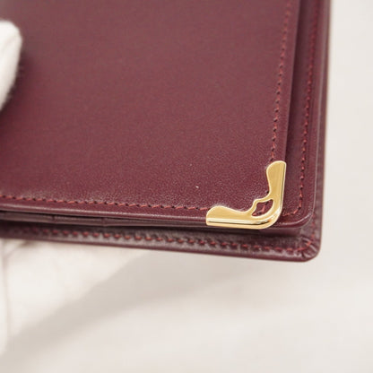 Leather Cartier Long Wallet (Bi-Fold)