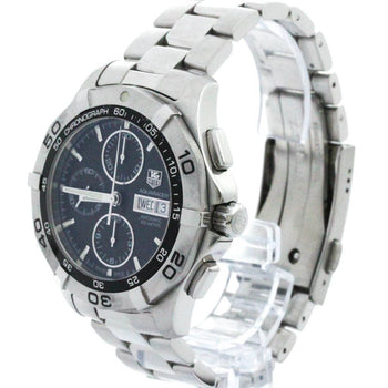 Polished Tag Heuer Aquaracer Chronograph Steel Automatic Watch Caf2010 Bf574137