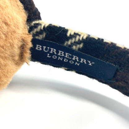 Burberry Check Accessories Earmuffs Wool Kids Brown