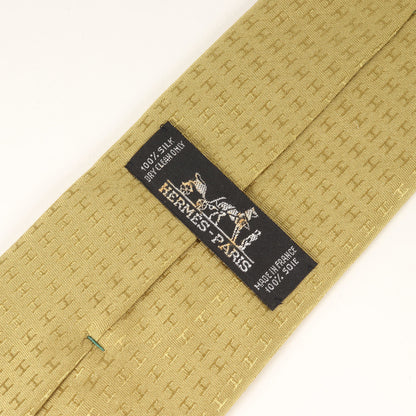 Hermes Men'S Faconne H Jacquard Silk Tie