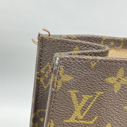 Louis Vuitton Monogram Sac Plat Tote Bag M51140 Brown