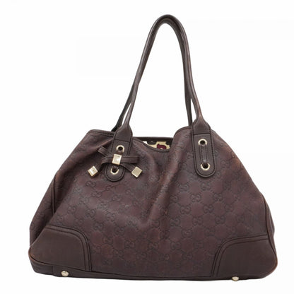 Gucci Tote Bag Guccissima Princess 163805 Leather Brown Champagne