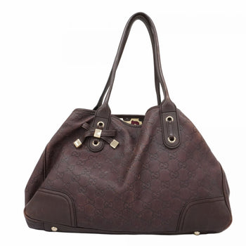 Gucci Tote Bag Guccissima Princess 163805 Leather Brown Champagne