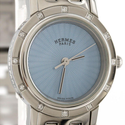 Herms Clipper Nacle 12P Cl4.230 Stainless Steel Quartz Watch