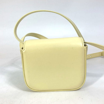 Celine 10I513Dpv.11Oy Shiny Calfskin Micro Bag Pochette Bag Crossbody Shoulder Bag Soft Yellow