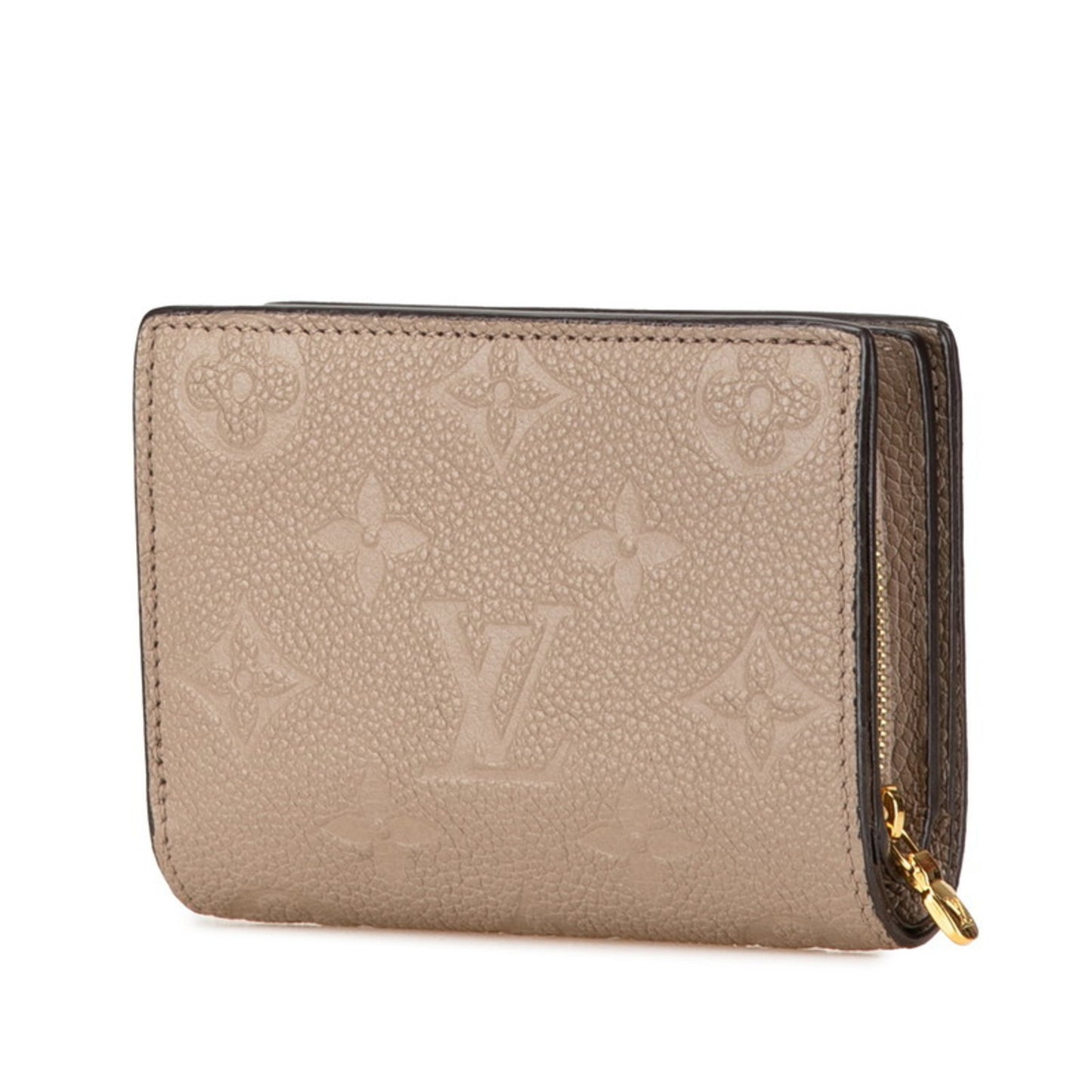 Louis Vuitton Monogram Empreinte Portefeuille Q Bi-Fold Wallet M80152 Tourterelle Beige Leather