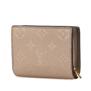 Louis Vuitton Monogram Empreinte Portefeuille Q Bi-Fold Wallet M80152 Tourterelle Beige Leather